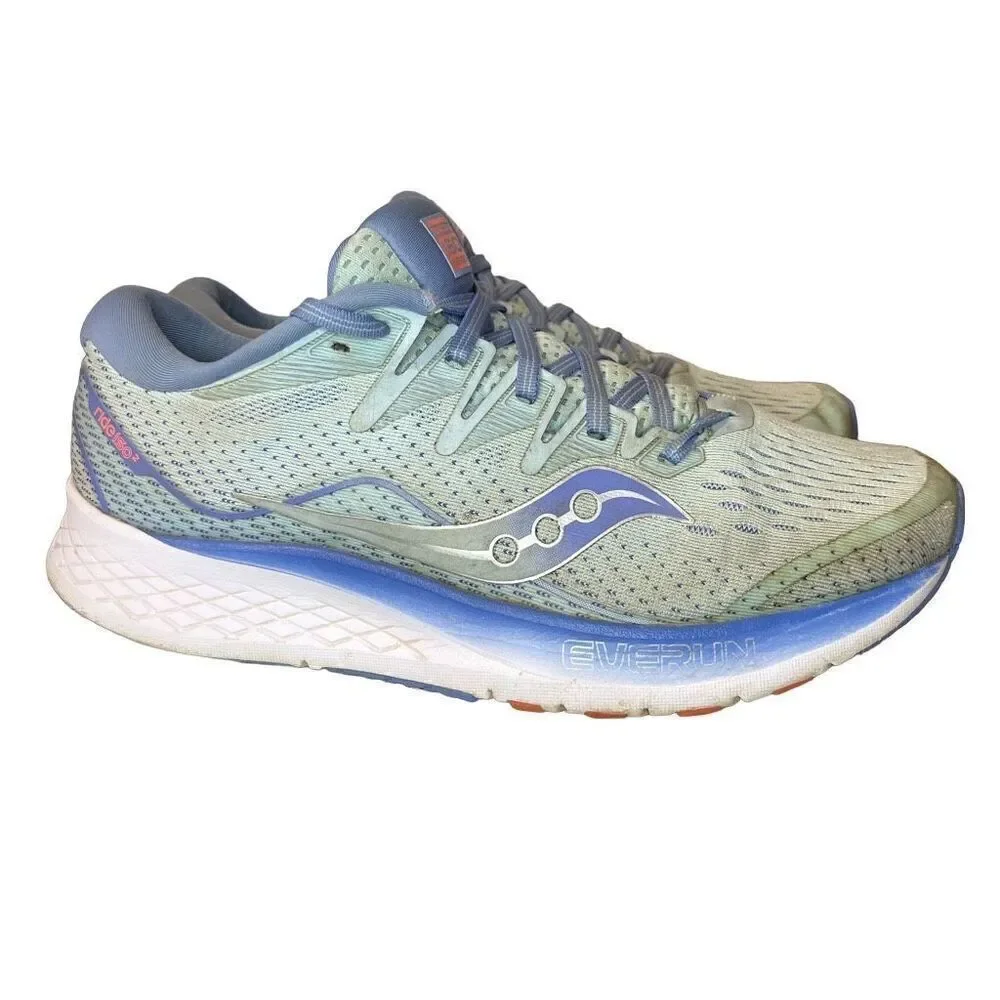 Saucony Women's Ride Iso 2 Running Shoes S10514-1 US Size 10.5 Light Blue